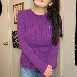 RALPH LAUREN classic crew neck logo sweater